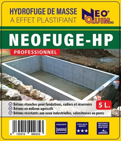 NEOFUGE HP HYDROFUGE PLASTIFIANT