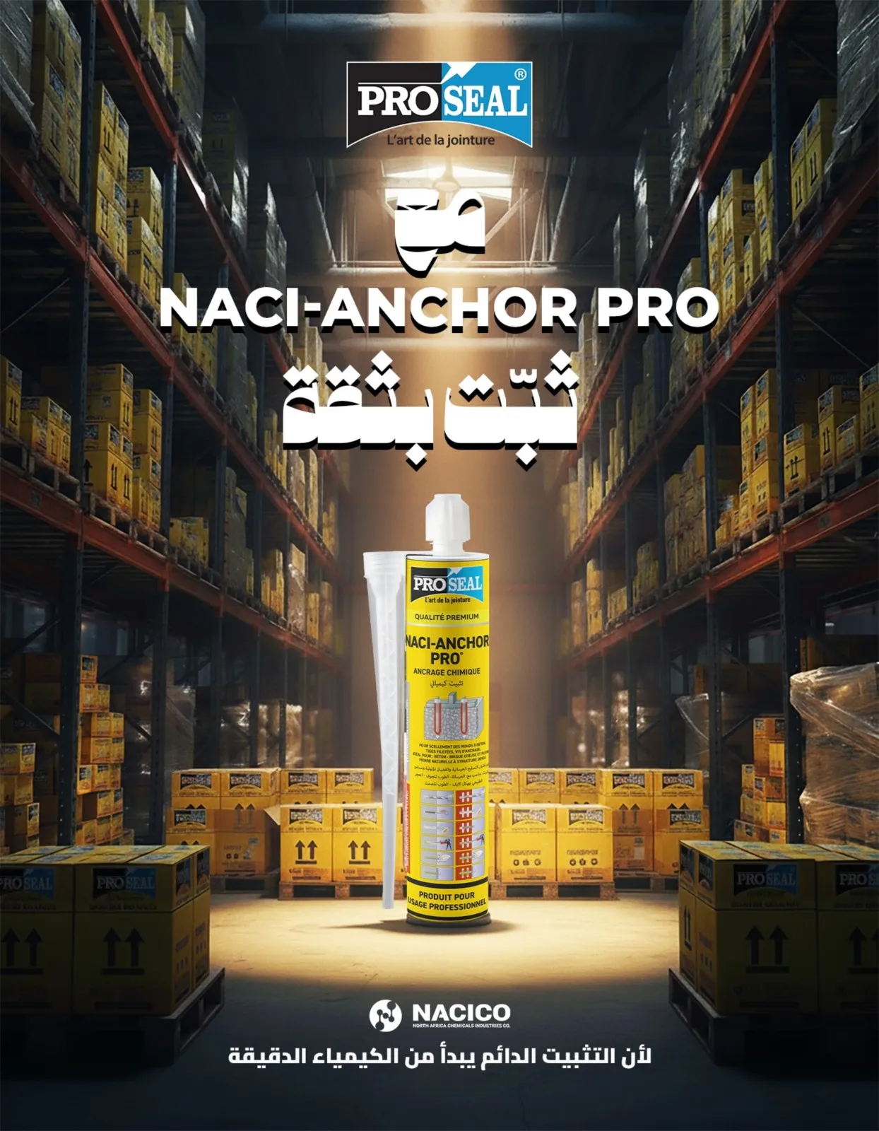 🧪 NACI-ANCHOR PRO : La Résine de Scellement Chimique Haute Performance