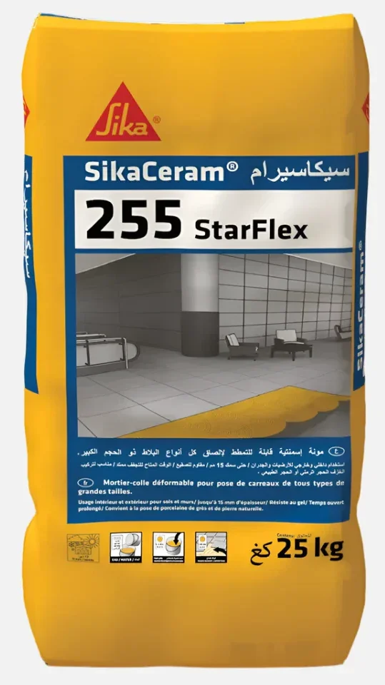 SikaCeram 255 Large Tile : Mortier-Colle Déformable Haute Performance (C2TE S1)
